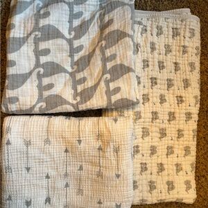 Milkbarn, Aden and Anais, Cloud Island Muslin Baby Blankets by (3 blankets)